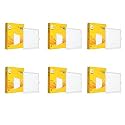 wipro Garnet 10W Square LED Wave Infinity Panel | Warm White Light (2700K) | Rimless Panel with Ultra-Slim Design | Recessed Down Light for False Ceiling | Cutout - 130x130mm | Pack of6