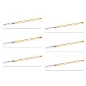 wipro Garnet Linear Under Cabinet Light 16w Warmwhite (Aluminium, 3FT, Pack of 6)
