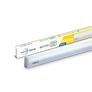 wipro garnet 20w led batten for living room amp bedroom  2 feet  bright amp energy efficient tubelight for home  cool day light 6500k with 2000 lumen  pack of 4