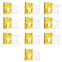 wipro Garnet 20W Square LED Wave Infinity Panel | Neutral White Light (4000K) | Rimless Panel with Ultra-Slim Design | Recessed Down Light for False Ceiling | Cutout - 205x205mm | Pack of 10