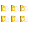 wipro Garnet 20W Square LED Wave Infinity Panel | Neutral White Light (4000K) | Rimless Panel with Ultra-Slim Design | Recessed Down Light for False Ceiling | Cutout - 205x205mm | Pack of6
