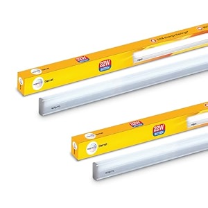 wipro garnet 22w led batten for living room amp bedroom  bright amp energy efficient tubelight for home  neutral white 4000k with upto 2200 lumen4feet pack of 2