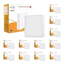 wipro Garnet 24W Rimless Square LED Surface Panel | Neutral White Light (4000K) | Elegant Rimless Design for Wider Spread of Light | Surface Mounted LED Down Light for Ceiling | Pack of 12