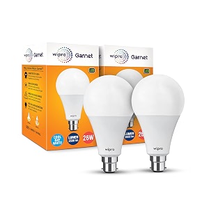 wipro Garnet 26W LED Bulb Pack of