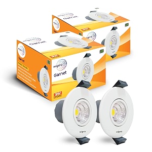 wipro garnet 3w mini spotlight warmwhite pack of 2