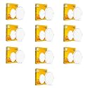 wipro Garnet 6W Round LED Wave Infinity Panel | Cool White Light (6500K) | Rimless Panel with Ultra-Slim Design | Recessed Down Light for False Ceiling | Cutout - 100mm | Pack of 10
