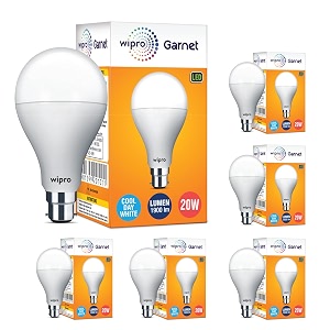 wipro Garnet Base B22 20-Watt LED Bulb