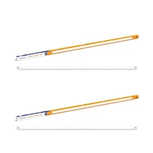 wipro garnet linear under cabinet light 16w coolwhite aluminium 3ft pack of 2