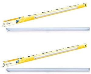 wipro garnet plus 36w aluminium led batten cool white pack of 2 36 w 122 cm tube light