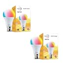 wipro NS9200 B22D Wi-Fi Enabled Smart LED Bulb for Amazon Alexa & Google Assistant (9W, White) | Pack of 2