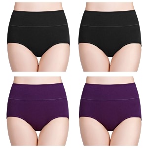 wirarpa women39s cotton underwear high waist full coverage brief panty multipack