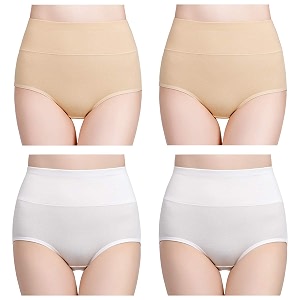 wirarpa women39s cotton underwear high waist full coverage brief panty multipack