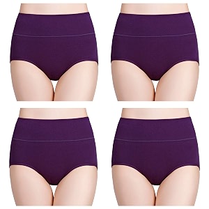 wirarpa women39s cotton underwear high waist full coverage brief panty multipack