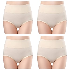 wirarpa women39s cotton underwear high waist full coverage brief panty multipack