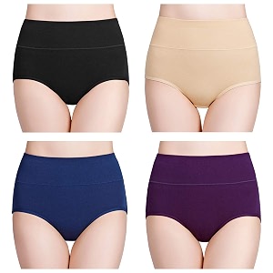 wirarpa women39s cotton underwear high waist full coverage brief panty multipack