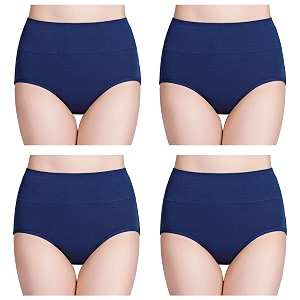 wirarpa women39s cotton underwear high waist full coverage brief panty multipack