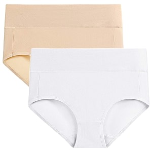 wirarpa women39s cotton underwear high waist full coverage brief panty multipack