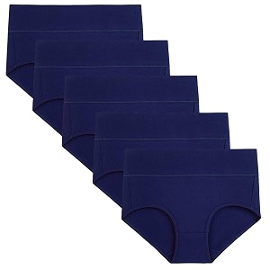 wirarpa women39s cotton underwear high waist full coverage brief panty multipack