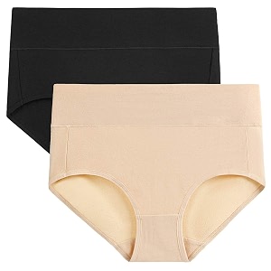 wirarpa women39s cotton underwear high waist full coverage brief panty multipack