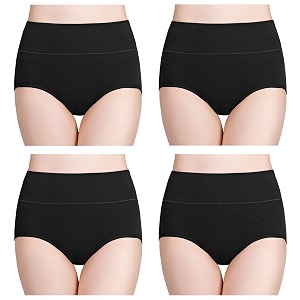 wirarpa women39s cotton underwear high waist full coverage brief panty multipack
