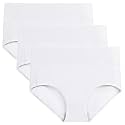 wirarpa Women's Cotton Underwear High Waist Full Coverage Brief Panty Multipack