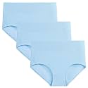 wirarpa Women's Cotton Underwear High Waist Full Coverage Brief Panty Multipack