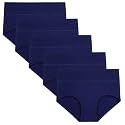 wirarpa Women's Cotton Underwear High Waist Full Coverage Brief Panty Multipack
