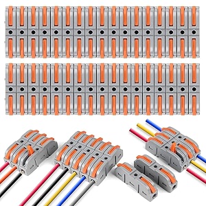 wire clip connector universal connection terminals circuit inline splices electric connectors quick connect amp freely assemble electrical splicing kit for compact 1 in 1 out 50