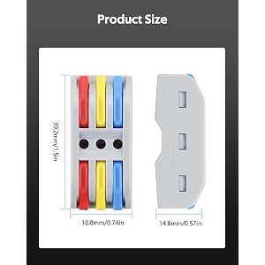 wire clip connector universal connection terminals circuit inline splices electric connectors quick connect amp freely assemble electrical splicing kit for compact 3 in 3 out 5