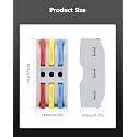Wire Clip Connector, Universal Connection Terminals, Circuit Inline Splices Electric Connectors, Quick Connect &amp; Freely Assemble Electrical Splicing Kit for Compact (3 In 3 Out, 5)