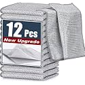 Wire Dish Cloth Pack of 12 | Non Scratch Kitchen Cleaning Cloth | Reusable Steel Wire Dish Wash Cloth | Durable Dish Washing Scrubber | Perfect for Utensils and Dishwashing