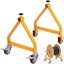 Wire Spool Rack for up to 28" Spools, Yellow