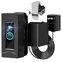 Wired Ring Doorbell Mount, No Drill Anti-Theft Camera Mount with Angle Mount and Power Cord, Compatible with Ring Wired, Adjustable Angle 0°-70° (Doorbell Not Included, Not Compatible with Blink/Eufy)
