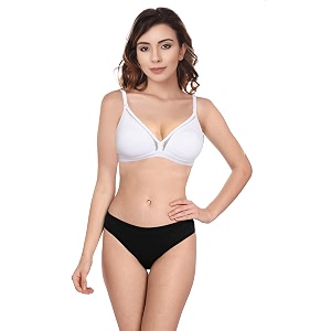 Wirefree Non-Padded Teenager Backless Bra Panty Set