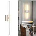 Wireless Battery Operated Wall Sconces, 11000mAh Rechargeable Brushed Nickel Wall Light with Remote Control, 350°Rotate Dimmable Wall Lamp, 3 Color Temperatures, for Bedroom Living Room Hallway, 1 PCS