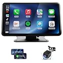 Wireless CarPlay &amp; Android Auto Screen for Car - 7" Portable Car Stereo with 1080P Backup Camera, GPS Navigation, Voice Control, Bluetooth, FM, AUX - Universal Plug &amp; Play Head Unit for Older Vehicles