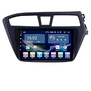 wireless carplay amp stereo auto 9inch 1280p car android display with gorilla glass  android 13  ts-9 processor  4gb amp 64gb framehd camera - compatible with i-20 2018