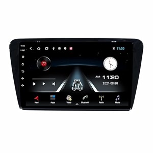wireless carplay amp stereo auto 9inch 1280p car android display with gorilla glass  android 13  ts-9 processor  4gb amp 64gb framehd camera - compatible with octavia