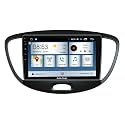 2K Diamond Dual Knob Android Car Stereo Touch Screen | 10.1 Inch Display | 4GB RAM + 64GB ROM | Quad Core | Wireless CarPlay &amp; Android Auto + Frame + AHD Rear Camera-Compatible with Old I10