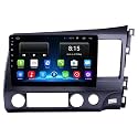 Wireless CarPlay &amp; Stereo Auto 9inch 1280P Car Android Display with Gorilla Glass | Android 13 | TS-9 Processor | 4GB &amp; 64GB +Frame+HD Camera - Compatible with Old Civic