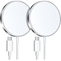 SYSTENE 15W Mag-Safe Charger Wireless Charger Fast Charging, Type C Charger Compatible iPhone 14/14 Pro/14 Pro Max/15/15 Pro/ 15 Pro Max/13 Mini/13Pro/13 Pro Max /16/16 Pro/Plus/Max (Pack of 2)