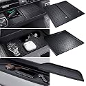 Wireless Charging Protective Mat &amp; Center Console Storage Protective Mat &amp; Passenger Storage Organizer Mat for Toyota RAV4 2026, Interior Accessories Anti-Slip Cover Pad for 2026 RAV 4, Black