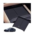 Wireless Charging Protective Mat for Lexus ES/ES350e/ES350h/ES500e 2026, Interior Accessories Center Console Silicone Anti-Slip Wireless Charger Cover Pad Protector for 2026 ES, Black