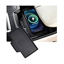 Wireless Charging Protective Mat for Mazda CX5 2026, Center Console Interior Accessories Silicone Anti-Slip Wireless Charger Cover Pad for 2026 CX-5, Black