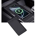 Wireless Charging Protective Mat for Toyota Camry 2026 2025, Center Console Interior Accessories Silicone Anti-Slip Wireless Charger Cover Pad for 2025-2026 Camry, Black