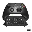 Wireless Controller Keyboards for Xbox Series X/S, 2.4G USB Receiver Controller Qwerty Keypad &amp; Chatpad with 3.5mm Audio/Original Jack, Text Message &amp; Voice Chat, for Xbox Series S/Series X/One/One S