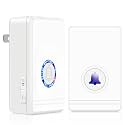 Wireless Doorbell,Greencycle Wireless Battery Powered Doorbells IP66 Waterproof,Plug in Doorbell Chimes Kit,Long RF 100ft-1300Ft,48 Melody with LED Flash, 5Levels Volume, for Houses Home Classroom