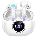 Rinsmola Bluetooth 5.4 Headphones Deep Bass Ear Bud, 4 ENC Noise Cancelling Mic, 40+Hrs USB-C in-Ear Earphone, IP-X7 Waterproof Headset Sport Workout Gym for Android iOS
