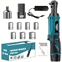 Wireless electric ratchet wrench set, brushless electric ratchet wrench, suitable for home and car repairs, a holiday gift for men, optional. (Battery*1 + Practical Accessories)