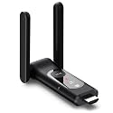 Wireless HDMI Receiver Only, Black, Streaming Media Player with Dual Antennas
